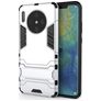 Mobigear Armor Stand Huawei Mate 30 Hülle Hardcase Backcover Stoßfest mit Ständer - Silber