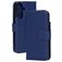 Mobiparts Wallet Samsung Galaxy A37 Echtleder Klapphülle Portemonnaie - Blau