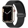 Mobigear Sport Mag Silikon Apple Watch Armband Magnetverschluss - 42/41/40/38 mm - Schwarz