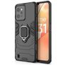 Mobigear Armor Ring Realme C31 Hülle Hardcase Backcover Stoßfest mit Ringhalter - Schwarz