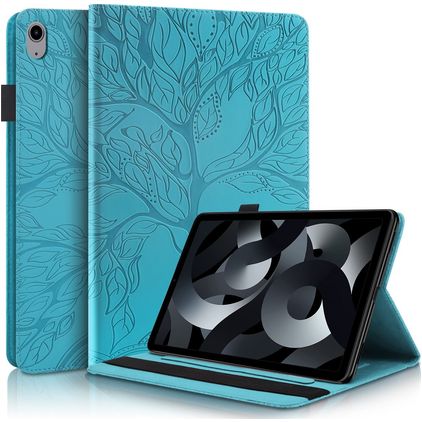 Mobigear Tree iPad 11 (2025) Hülle Klapphülle + Stifthalter - Blau