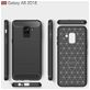 Mobigear Brushed Slim Samsung Galaxy A8 (2018) Hülle Flexibles TPU Backcover - Rot