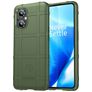 Mobigear Rugged Shield OPPO Reno 7 Lite Hülle Flexibles TPU Backcover Stoßfest - Grün