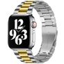 Mobigear Antwerp Edelstahl Apple Watch Armband Faltschließe - 49/46/45/44 mm - Gold / Silber
