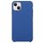 Mobigear Rubber Touch iPhone 15 Plus Silikon Backcover - Dunkelblau