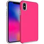 Mobigear Antislip iPhone XS Max Hülle Hardcase Backcover Stoßfest - Magenta