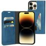 Mobiparts Classic Wallet iPhone 14 Pro Max Hülle Klapphülle Geldbörse - Steel Blue