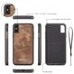 Caseme 008 iPhone XS Hülle Abnehmbare 2in1 Klapphülle Geldbörse - Braun