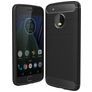 Mobigear Brushed Slim Motorola Moto G5 Plus Hülle Flexibles TPU Backcover - Schwarz