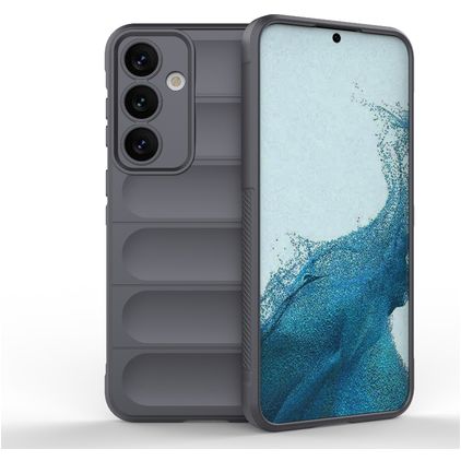 Mobigear Bumpy Samsung Galaxy S24 Plus Hülle Flexibles TPU Backcover - Grau