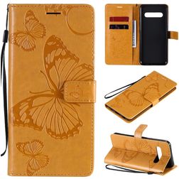 Mobigear Butterfly LG V60 ThinQ Hülle Klapphülle Geldbörse - Cognac