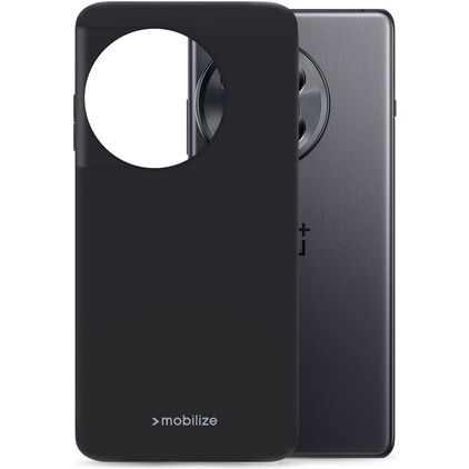 Mobilize Rubber Gelly OnePlus 12R Hülle Flexibles TPU Backcover - Matt Black