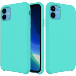 Mobigear Rubber Touch iPhone 11 Silikon Hülle Backcover - Türkis