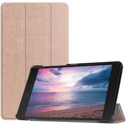 Mobigear Tri-Fold Lenovo Tab E8 Hülle Klapphülle - Roségold