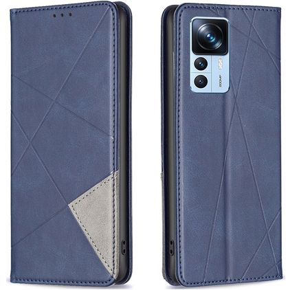Mobigear Rhombus Slim Xiaomi 12T Klapphülle - Blau