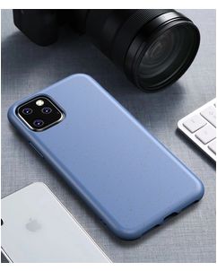 Mobigear Bio iPhone 11 Hülle Umweltfreundliches Backcover - Blau