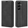 Mobigear Retro Slim Samsung Galaxy S25 FE Hülle Klapphülle Geldbörse - Schwarz
