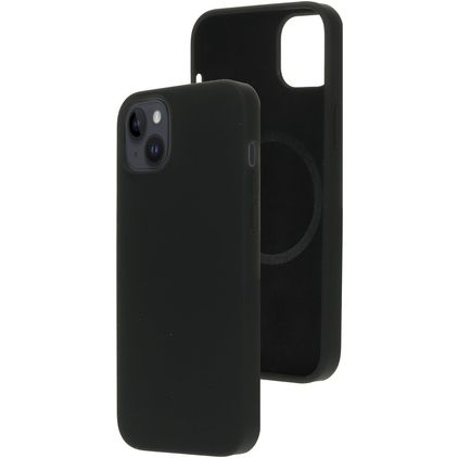 Mobiparts iPhone 14 Plus Silikon MagSafe Backcover - Schwarz