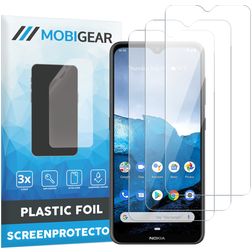 Mobigear Nokia 6.2 Displayschutz Schutzfolie - Hüllenfreundlich (3er Pack)
