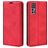 Mobigear Retro Slim TCL 30 Plus Hülle Klapphülle Geldbörse - Rot