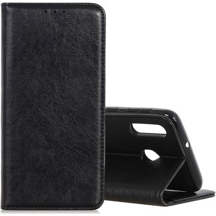 Mobigear Classic Elegance Samsung Galaxy A40 Hülle Klapphülle Geldbörse - Schwarz