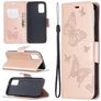 Mobigear Butterfly Samsung Galaxy A02s Hülle Klapphülle Geldbörse - Roségold