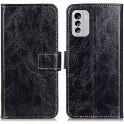 Mobigear Basic Nokia G60 5G Klapphülle Portemonnaie - Schwarz