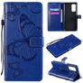 Mobigear Butterfly Xiaomi Mi 10T Klapphülle Portemonnaie - Blau