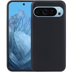 Mobigear Basics Google Pixel 9 Hülle Flexibles TPU Backcover - Schwarz