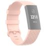 Mobigear Cross Silikon Fitbit Charge 3 Armband Dornschließe - Pink