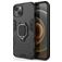 Mobigear Armor Ring iPhone 13 Hülle Hardcase Backcover Stoßfest mit Ringhalter - Schwarz