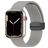 Mobigear Sport Mag Silikon Apple Watch Armband Magnetverschluss - 42/41/40/38 mm - Grau