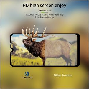 Mobigear Premium LG K40s Panzerglas Gehärtetes Glas Displayschutz - Hüllenfreundlich - Schwarz