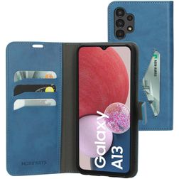 Mobiparts Classic Wallet Samsung Galaxy A13 4G Hülle Klapphülle Geldbörse - Steel Blue
