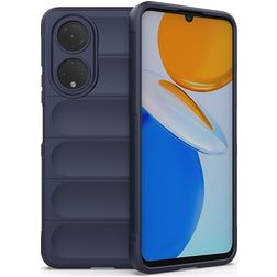 Mobigear Bumpy HONOR X7 Hülle Flexibles TPU Backcover - Dunkelblau