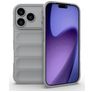 Mobigear Bumpy iPhone 18 Pro Hülle Flexibles TPU Backcover - Grau