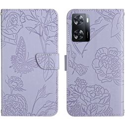 Mobigear Butterfly Realme Narzo 50 5G Hülle Klapphülle Geldbörse - Lila