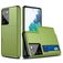 Mobigear Brushed Credit Card Slot Case Green Samsung Galaxy S21 Ultra