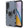 Mobigear Armor Ring OnePlus Nord 2 Hülle Hardcase Backcover Stoßfest mit Ringhalter - Blau