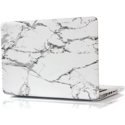 Mobigear Marble MacBook Pro 15 Zoll (2008-2012) Hardcase Hülle MacBook Case - Weiß - Model A1286