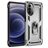 Mobigear Armor Ring Motorola Moto G52 Hardcase Backcover Shockproof mit Ringhalter - Silber