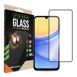 Striker Xtreme Impact Samsung Galaxy A15 Panzerglas Gehärtetes Glas Displayschutz - Hüllenfreundlich