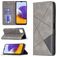 Mobigear Rhombus Slim Samsung Galaxy A22 5G Hülle Klapphülle - Grau
