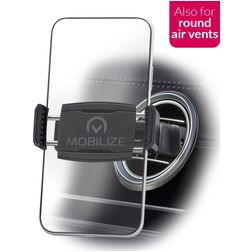 Mobilize Round Vent Autohalterung Lüftungsgitter Klemme Universal - Schwarz