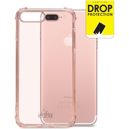 My Style Protective Flex iPhone 8 Plus Hülle Flexibles TPU Backcover Stoßfest - Soft Pink
