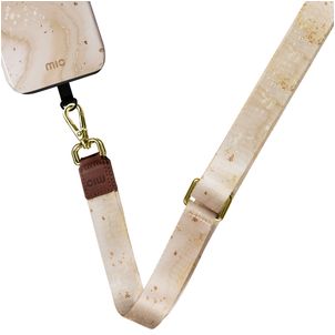 MIO Lanyard Universal-Handykette einstellbar - Gold Marble