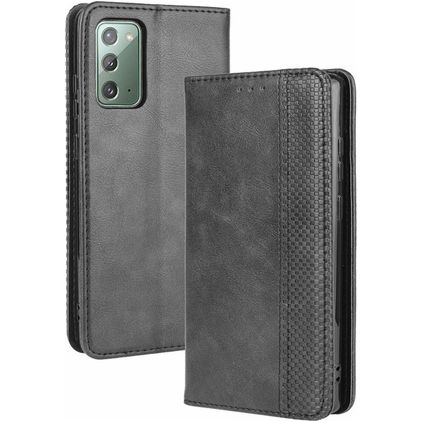 Mobigear Sensation Samsung Galaxy S20 FE Hülle Klapphülle Geldbörse - Schwarz