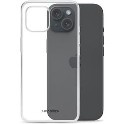Mobilize Gelly Durchsichtig iPhone 15 Hülle Flexibles TPU Backcover - Transparent
