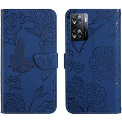 Mobigear Butterfly Realme Narzo 50 5G Hülle Klapphülle Geldbörse - Blau