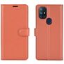 Mobigear Classic OnePlus Nord N10 5G Hülle Klapphülle Geldbörse - Braun